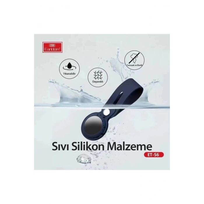 S6 Kopçalı Hafif Taşınabilir Bluetooth İzci Evcil Hayvan Yaşlı Çocuk Takip Silikon Airtag Kılıfı