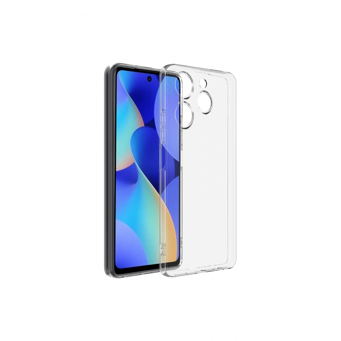 Spark 10 Pro Uyumlu Kılıf 3d Kamera Korumalı Süper Şeffaf Esnek Renksiz Silikon Kapak