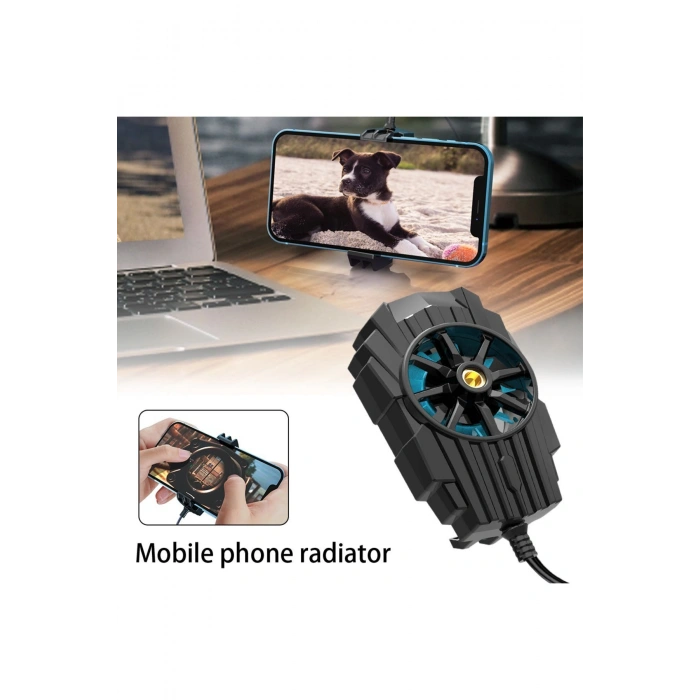 Tüm Telefon Modelleri ile Uyumlu Oyun Hızlandırıcı Cep Telefon Soğutma Fanı Radyatör Soğutucu