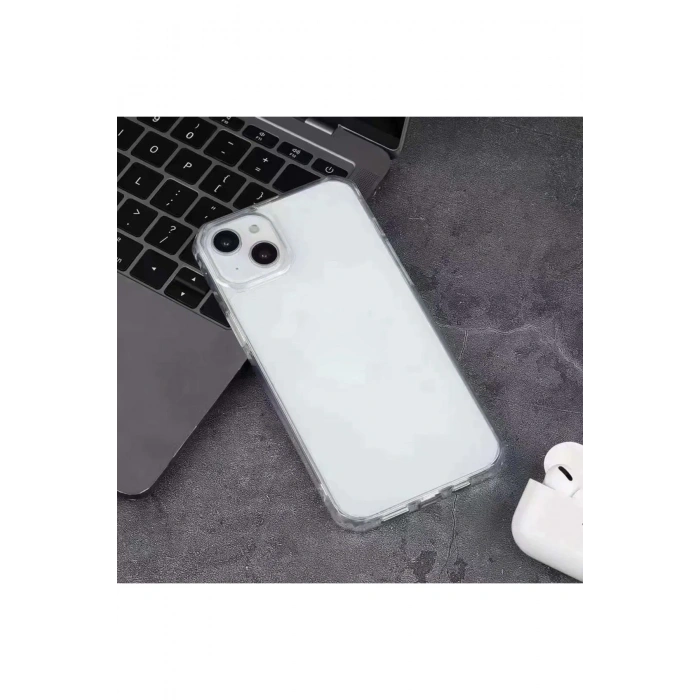 iPhone 13 Pro ile Uyumlu Sararmaz Çizilmez Kristal Netlik Şeffaf Silikon Telefon Kılıfı EvoClear