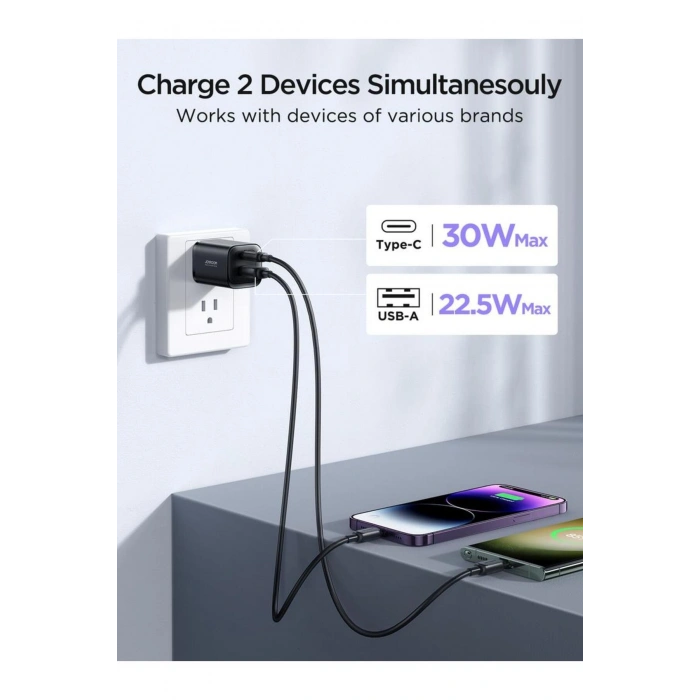 30w Pd 2li Usb Type-c Şarj Aleti Adaptör