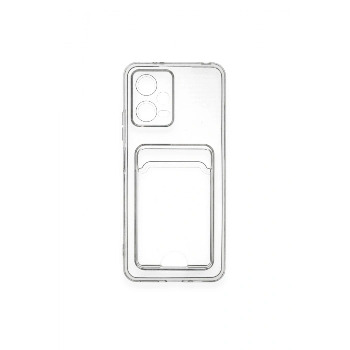 XİAOMİ POCO X5 5G İLE UYUMLU ŞEFFAF KARTLIKLI KARTVİZİTLİ TELEFON KILIFI CARDCASE