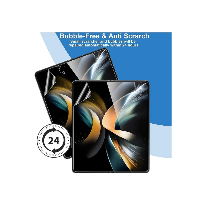Samsung Galaxy Z Fold 4 ile Uyumlu Ön & Arka Full Body Esnek Nano Çizilmez Ekran Koruyucu