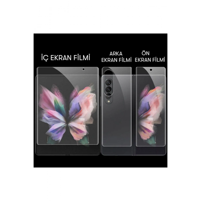 Samsung Galaxy Z Fold 4 ile Uyumlu Ön & Arka Full Body Esnek Nano Çizilmez Ekran Koruyucu