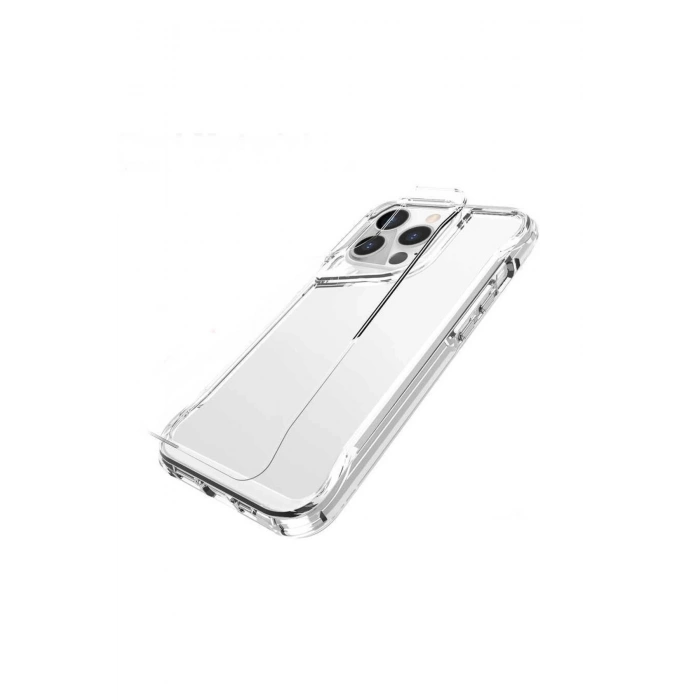 İphone 15 Pro Max Kılıf Kamera Çıkıntılı Şeffaf Darbe Emici Sert Silikon Telefon Kılıfı T-Max