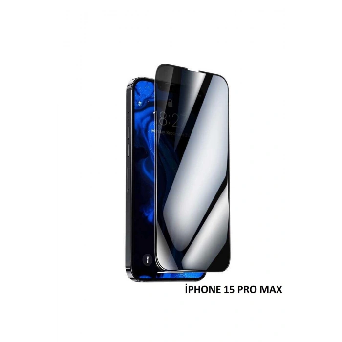 İphone 15 Pro Max Anti Statik Tam Kaplayan Hayalet Kırılmaz Cam
