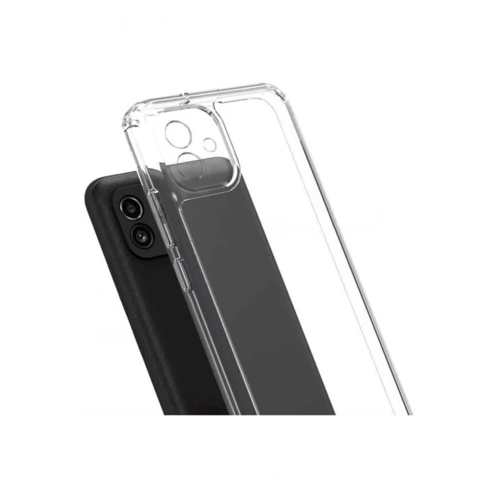 Samsung Galaxy A05 ile Uyumlu Kamera Korumalı Şeffaf Silikon Kılıf