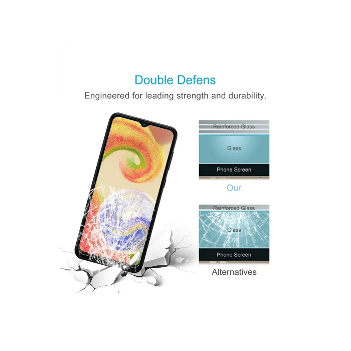 Samsung Galaxy A35 ile Uyumlu 9H Temperli Cam Ekran Koruyucu Leke Tutmaz HD Netlik