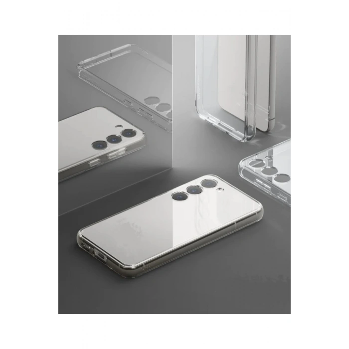Samsung Galaxy S23 ile Uyumlu Kamera Korumalı Şeffaf Silikon Kılıf