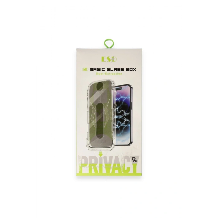 Apple iPhone 13/13Pro/14 Uyumlu Kolay Kurulum Ve Hizalama Aparatlı 5D Privacy Full HD Ekran Koruyucu