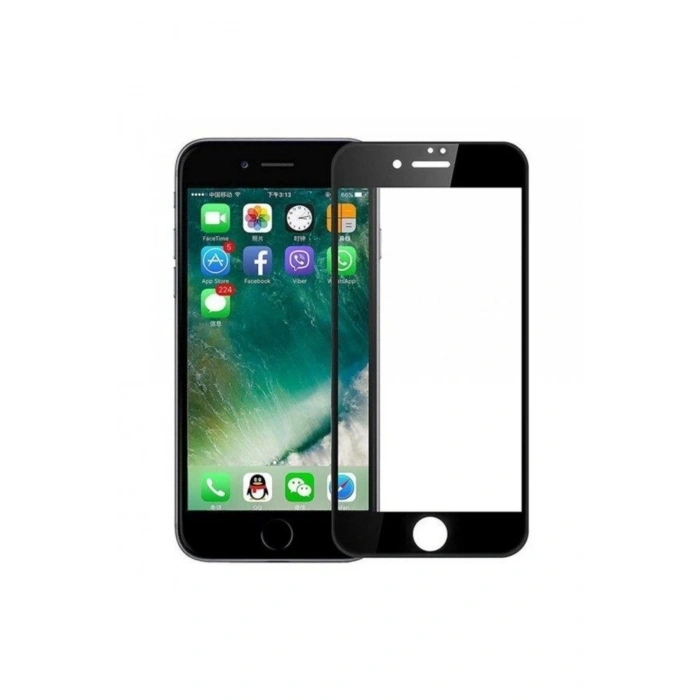 iPhone 7-8 Plus Seramic Fiber Nano Ekran Koruyucu Siyah
