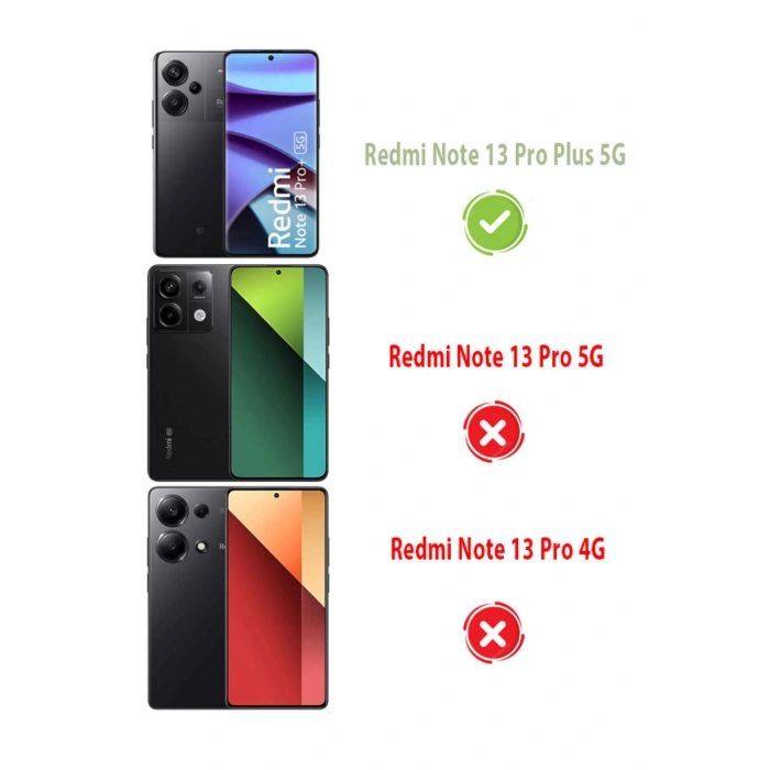 Xiaomi Redmi Note 13 Pro Plus 5G ile Uyumlu Kamera Korumalı Esnek Silikon Telefon Kılıfı