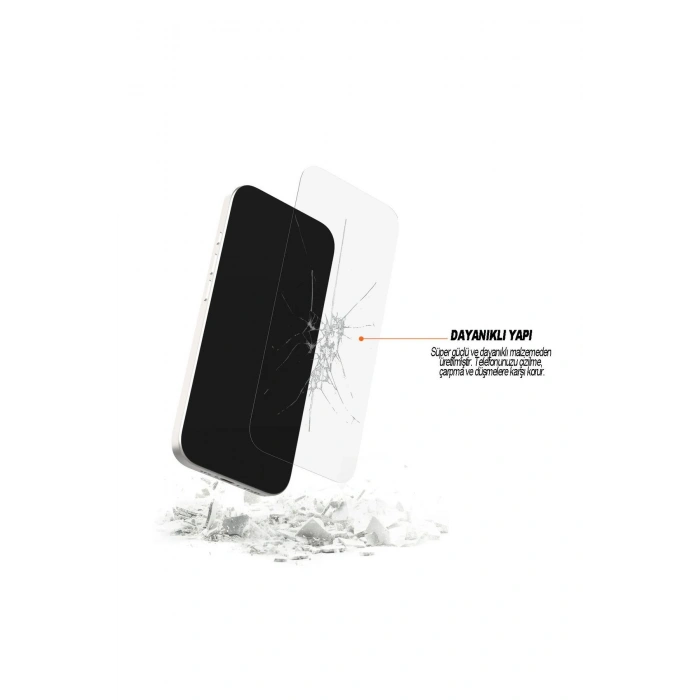 Apple iPhone 16 Plus ile Uyumlu 9H Temperli Cam Ekran Koruyucu Leke Tutmaz HD Netlik