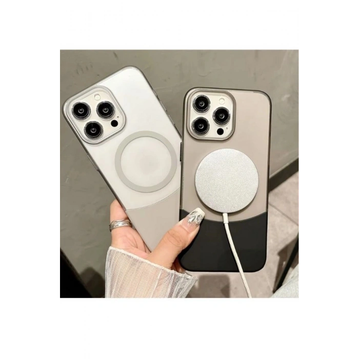 İPHONE 15 PRO İLE UYUMLU 2 PARÇALI MAGSAFE ÖZELLİKLİ SOFT RENKLİ TELEFON KILIFI