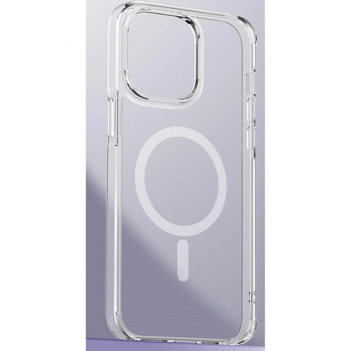 iPhone 16 Pro ile Uyumlu Magsafe Şarj Özellikli Ultra İnce Sararmaz Şeffaf PC Minimalist Kılıf