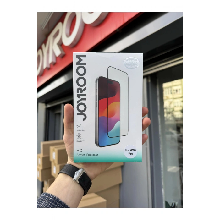 iPhone 16 Pro (6.3) HD Kırılmaz Cam Tam Kaplayan Ekran Koruyucu