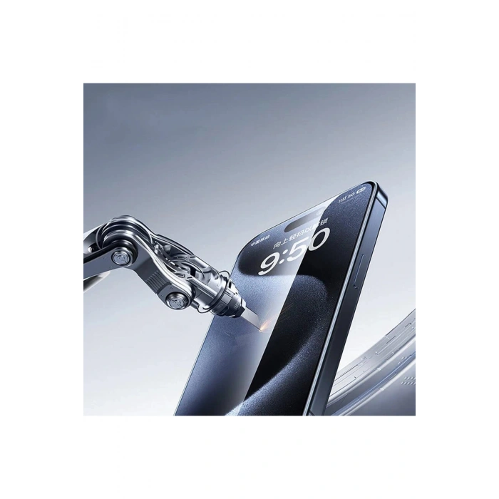 iPhone 16 Pro (6.3) HD Kırılmaz Cam Tam Kaplayan Ekran Koruyucu