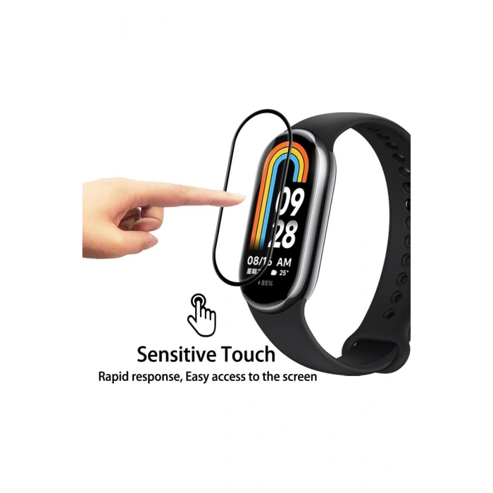 Xiaomi Mi Band 8 Akıllı Saat Uyumlu Polymer Nano PPM Ekran Koruyucu
