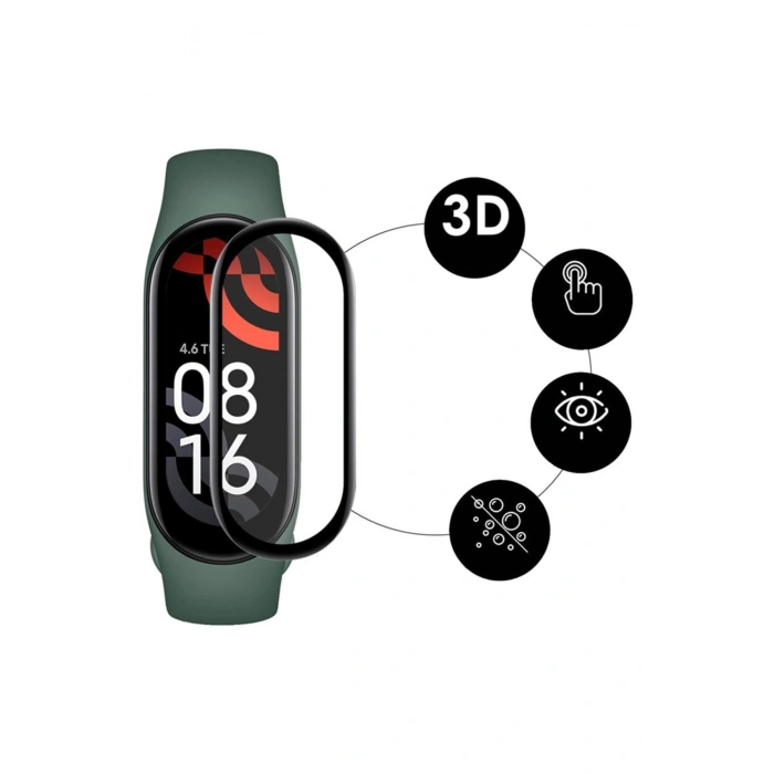 Xiaomi Mi Band 7 Uyumlu Akıllı Saat Uyumlu Polymer Nano PPM Ekran Koruyucu