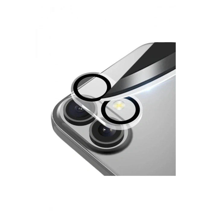 iPhone 16 ile Uyumlu Kristal Netlik 9H Kırılma Karşıtı Cam Kamera Ünitesi ve Lens Koruyucu