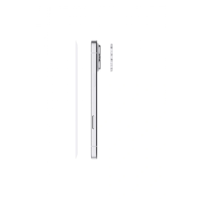 iPhone 16 ile Uyumlu Kristal Netlik 9H Kırılma Karşıtı Cam Kamera Ünitesi ve Lens Koruyucu