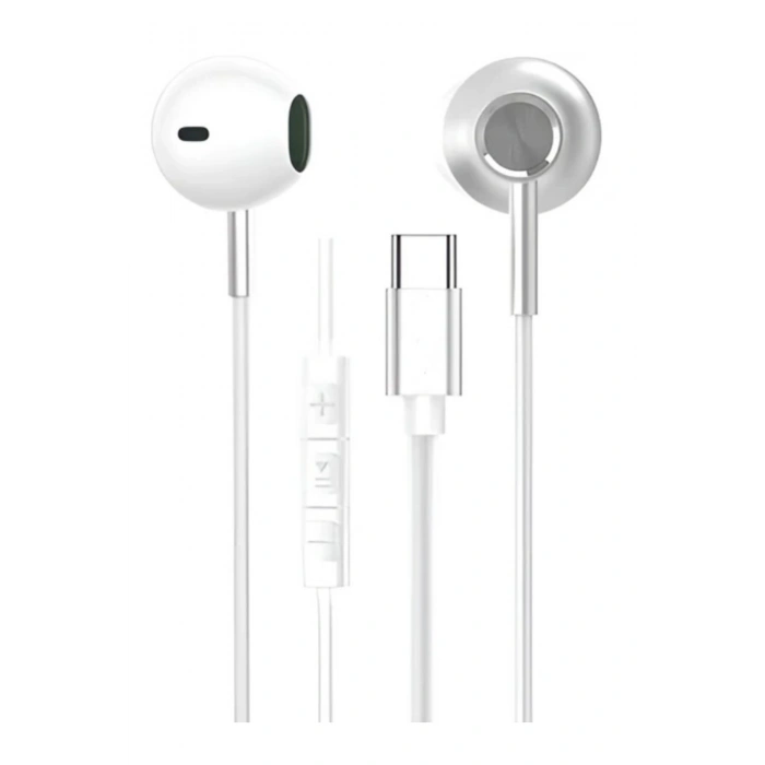 iPhone 15 15 Plus 15 Pro 15 Pro Max 16 16 Plus 16 Pro 16 Pro Max ile Uyumlu TYPE-C Kulakiçi Kulaklık