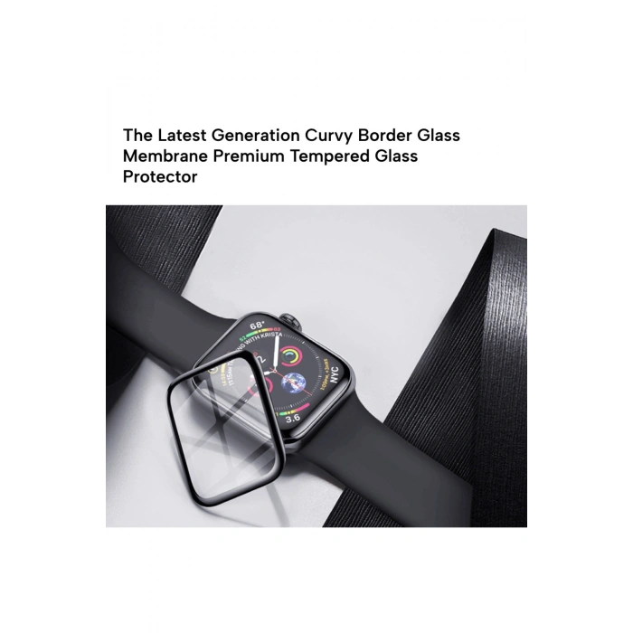Apple Watch Series 10 42 MM Uyumlu Tam Kaplayan Esnek Nano Ekran Koruyucu