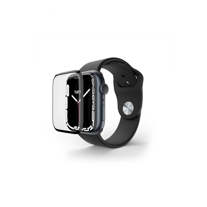 Apple Watch Series 7 8 9 45 MM Uyumlu Tam Kaplayan Esnek Nano Ekran Koruyucu
