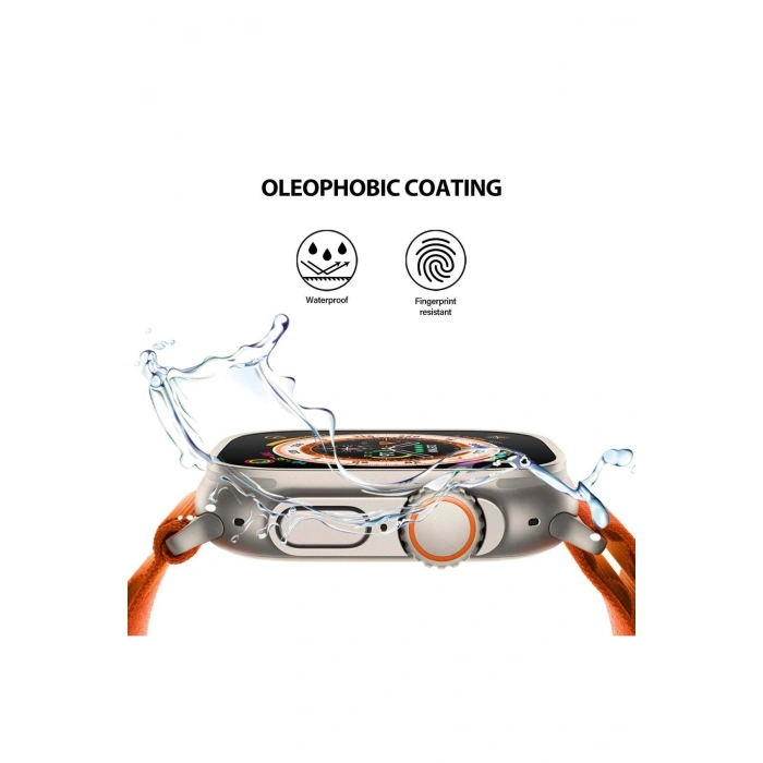 Apple Watch Ultra ve Ultra 2 ile Uyumlu Tam Kaplayan Esnek Nano Ekran Koruyucu