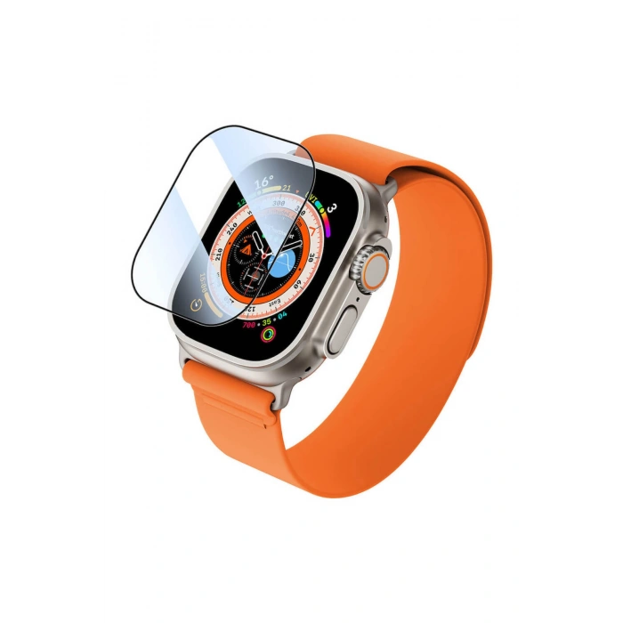 Apple Watch Ultra ve Ultra 2 ile Uyumlu Tam Kaplayan Esnek Nano Ekran Koruyucu