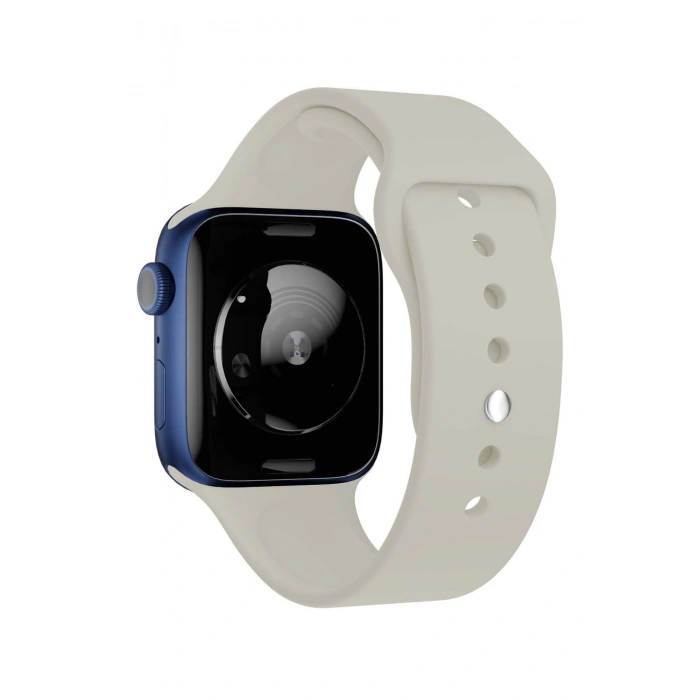 Apple Watch 10 42mm Uyumlu Klasik Esnek Yıkanabilir Leke Tutmaz Silikon Kordon