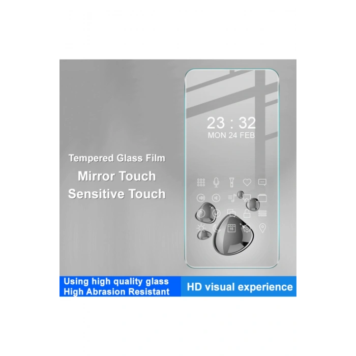 Xiaomi Redmi 14C ile Uyumlu 9H Temperli Cam Ekran Koruyucu Leke Tutmaz HD Netlik