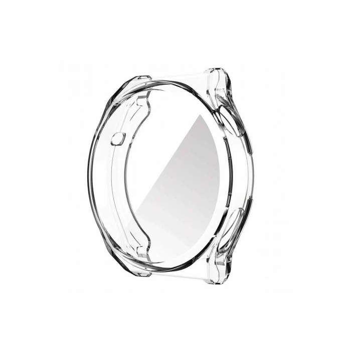 Galaxy Watch 5-4 Uyumlu 40mm 360 Koruma Şeffaf Silikon Kasa ve Ekran Koruyucu