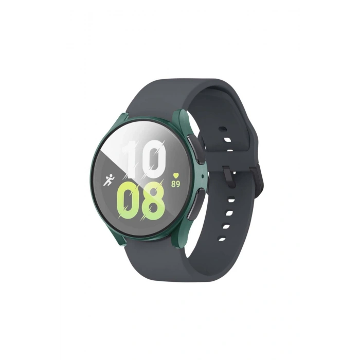 Samsun Galaxy Watch 7 Uyumlu 40mm Renkli Sert PC Ekran Korumalı Kasa Koruyucu