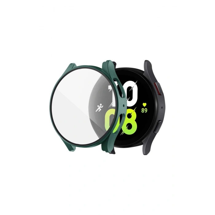 Samsun Galaxy Watch 7 Uyumlu 40mm Renkli Sert PC Ekran Korumalı Kasa Koruyucu