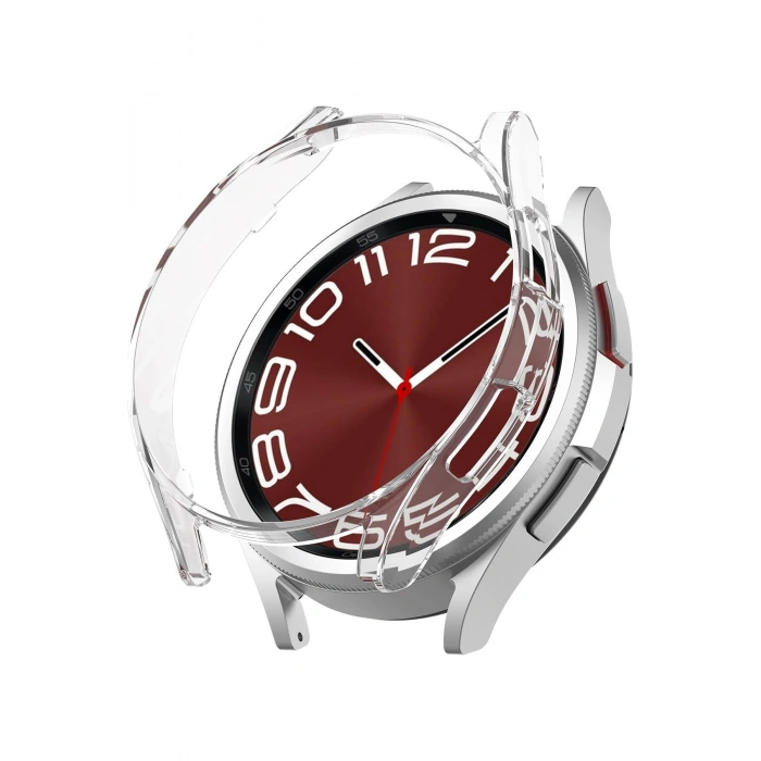 Galaxy Watch Seri 5/4 Uyumlu 40mm Şeffaf 360 Silikon Birebir Tam Uyum Ekran Kasa Koruyucu