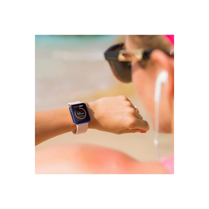 Apple Watch SE3/SE2/SE/6/5/4 Seri Uyumlu 44mm İnce Yumuşak Silikon Çerçeve ve Alt Kasa Koruyucu