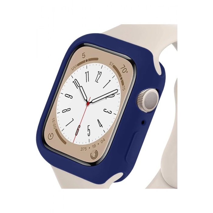 Apple Watch SE3/SE2/SE/6/5/4 Seri Uyumlu 44mm İnce Yumuşak Silikon Çerçeve ve Alt Kasa Koruyucu