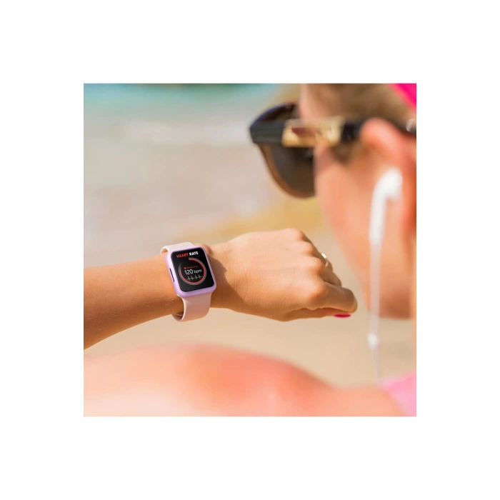 Apple Watch SE3/SE2/SE/6/5/4 Seri Uyumlu 44mm İnce Yumuşak Silikon Çerçeve ve Alt Kasa Koruyucu