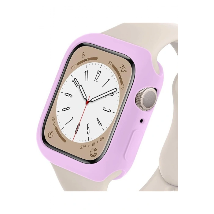 Apple Watch SE3/SE2/SE/6/5/4 Seri Uyumlu 44mm İnce Yumuşak Silikon Çerçeve ve Alt Kasa Koruyucu