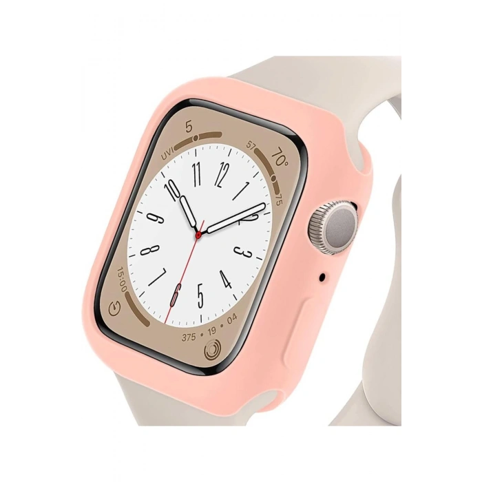 Apple Watch SE3/SE2/SE/6/5/4 Seri Uyumlu 44mm İnce Yumuşak Silikon Çerçeve ve Alt Kasa Koruyucu