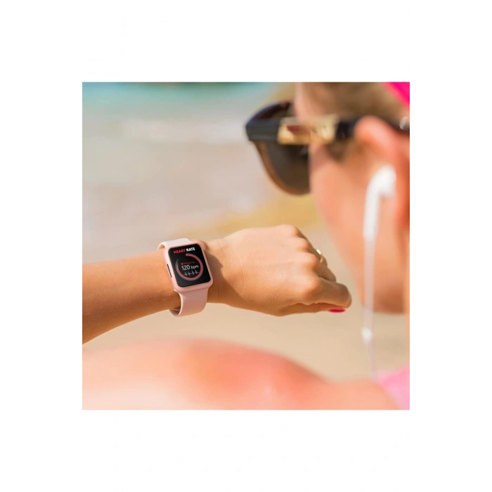 Apple Watch SE3/SE2/SE/6/5/4 Seri Uyumlu 44mm İnce Yumuşak Silikon Çerçeve ve Alt Kasa Koruyucu