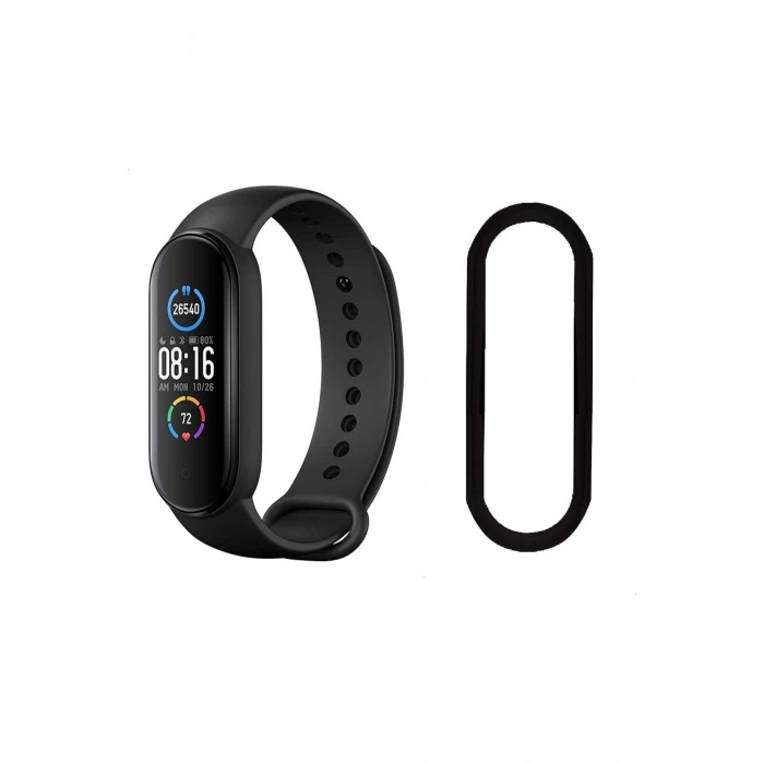 Xiaomi Mi Band 5 ile Uyumlu Esnek Polymer Nano Kırılmaz Ekran Koruyucu