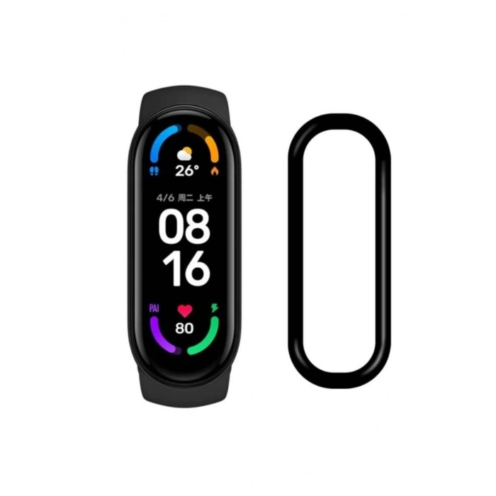 Xiaomi Mi Band 6 ile Uyumlu Esnek Polymer Nano Kırılmaz Ekran Koruyucu