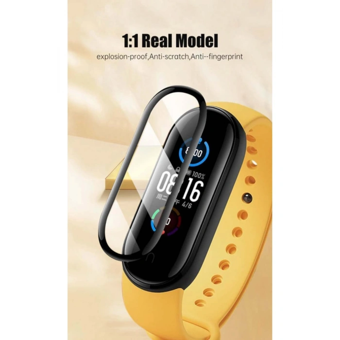Xiaomi Mi Band 7 ile Uyumlu Esnek Polymer Nano Kırılmaz Ekran Koruyucu