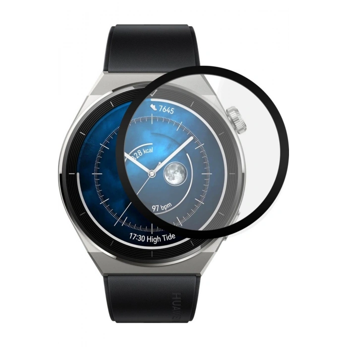 Huawei Watch 3 Pro 46 MM ile Esnek Polymer Nano Kırılmaz Ekran Koruyucu