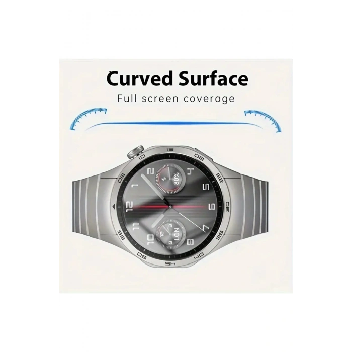 Huawei Watch GT5 46mm ile Birebir Uyumlu Polymer Nano PPM Esnek Ekran Koruyucu