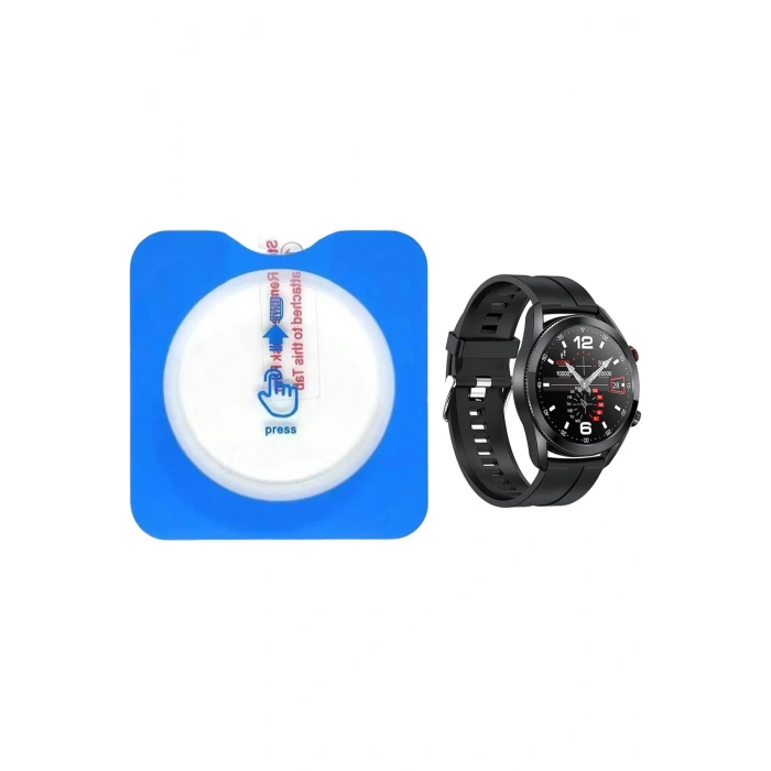 Huawei Watch GT5 41mm ile Birebir Uyumlu Kolay Kurulum Aparatlı Temperli Cam Ekran Koruyucu