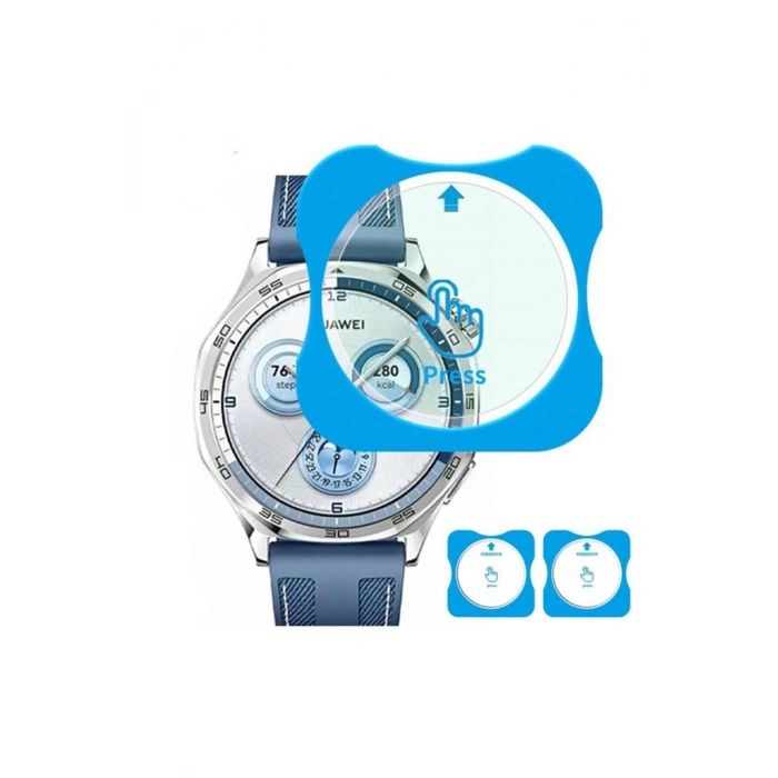 Huawei Watch GT6 GT5 41MMUyumlu Kolay Kurulum Aparatlı 9h Temperli Cam Hd Netlik Ekran Koruyucu