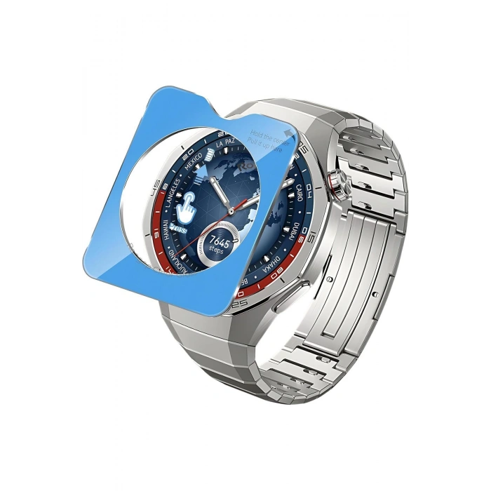 Huawei Watch GT6 GT6 Pro GT5 46MM Uyumlu Kolay Kurulum Aparatlı Temperli Cam HD Ekran Koruyucu